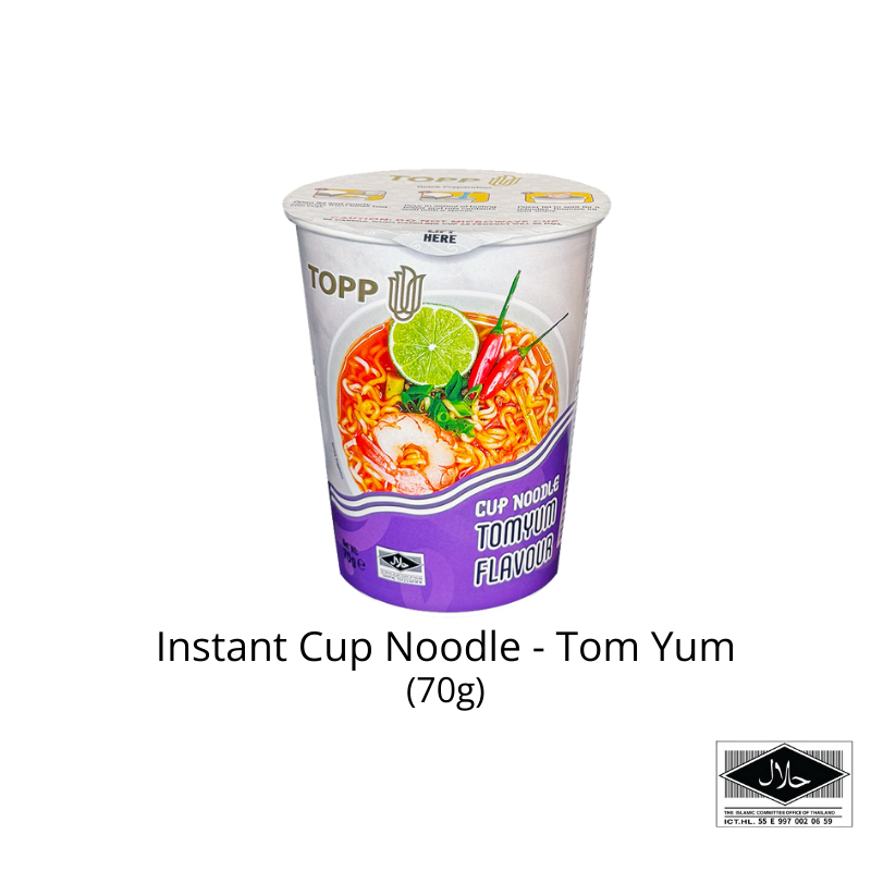 Topp Cup Instant Tomyum Noodles 70g x 12 Cups