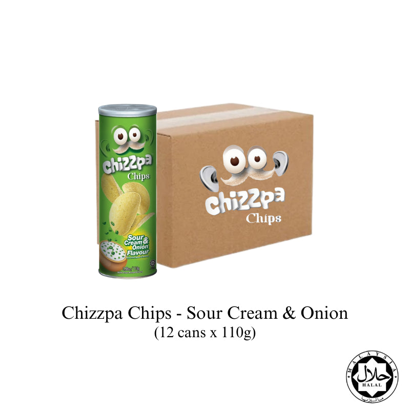 (Carton Sale) Chizzpa Chips 110g- Sour Cream