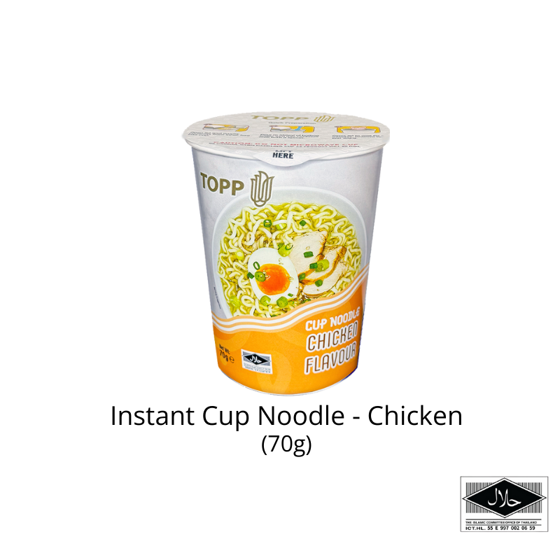 Topp Cup Instant Chicken Noodles 70g x 12 Cups