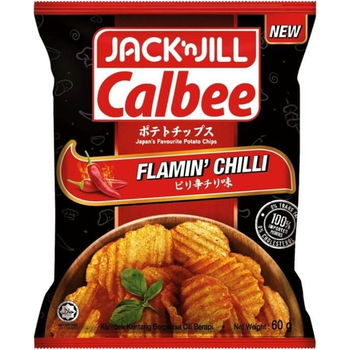 CALBEE CHIPS FLAMIN CHILI 60G