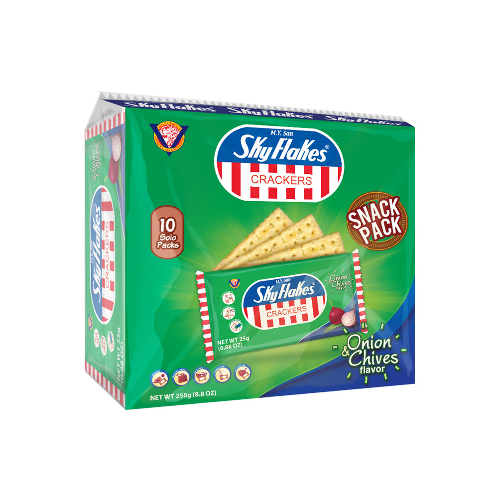 SkyFlakes Snack Pack (10Pcs x 25g) - Onion & Chives