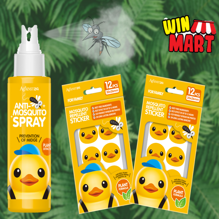 Against24 Anti-Mozzie Combo (Spray + Repellent Sticker)