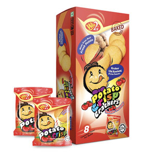 Win2 Potato Crisp Cracker Tomato Flavour(160g)