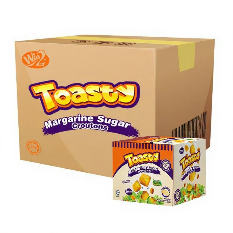 Toasty Croutons Margarine Sugar Crispy Bread 40g (Carton)