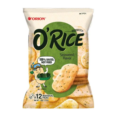 Bundle of 2 packets Orion O'Rice Crackers Seaweed Rice