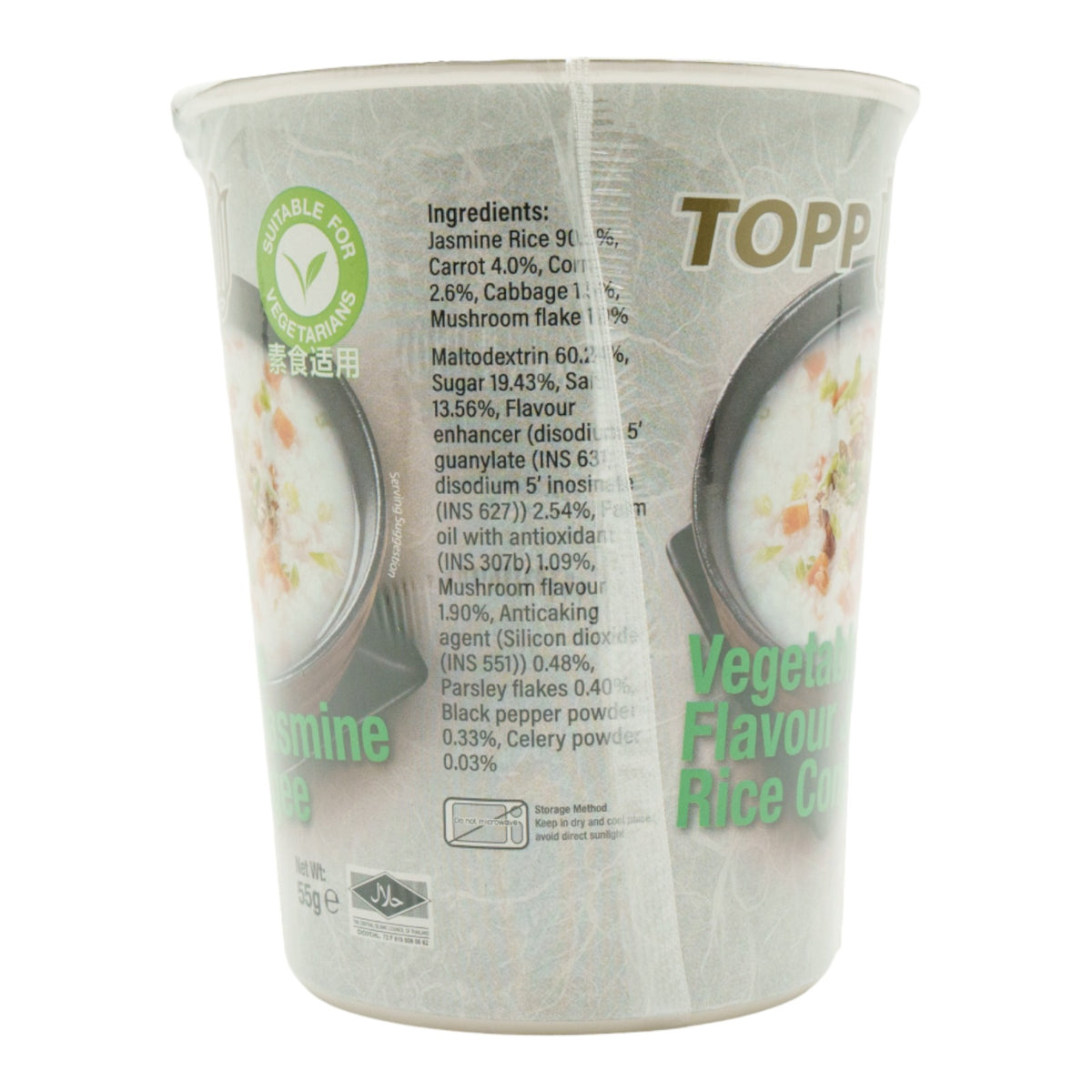 Menu Do Rice Topp 55g TOPP Jasmine Rice Congee Vegetable Flavour – Winmart