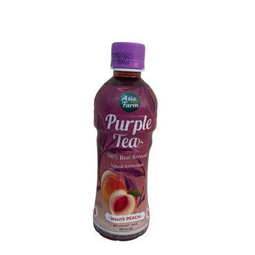 (Bundle Of 6) Bottles Asia Farm Purple Tea (Healthier choice/Antioxidant) White Peach 300 ml