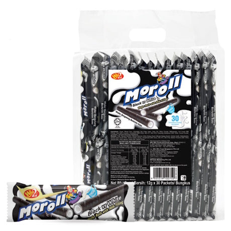 Win2 Moroll Black VS White Wafer Rolls With Milk Filling