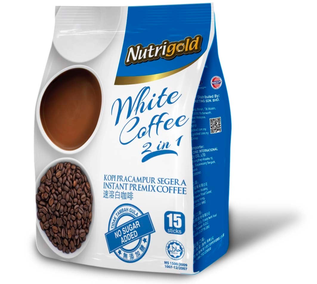 Nutrigold Instant Whote Coffee (No Sugar Added) 3 IN 1