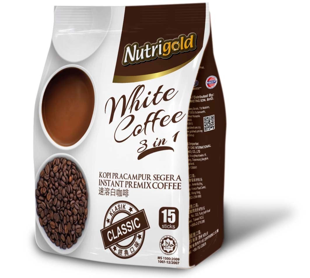 Nutrigold Instant White Coffee (CLASSIC) 3 IN 1
