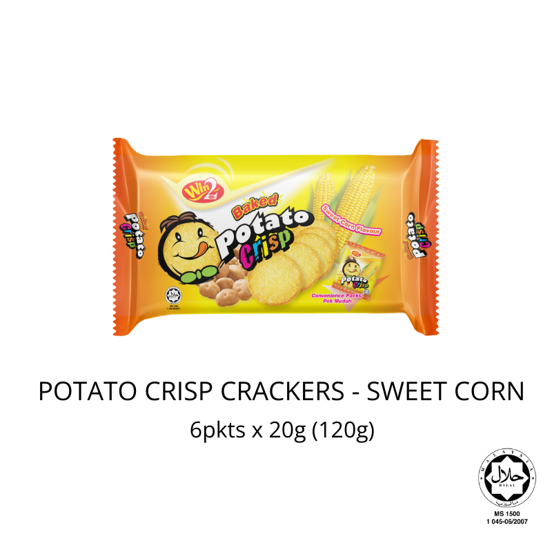 Win2 Potato Crisp Cracker - Sweet Corn 120g