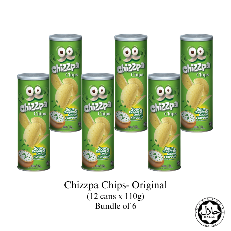 (Bundle of 6) Chizzpa Chips 110g - Sour Cream