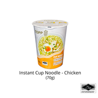 Topp Cup Instant Chicken Noodles 70g x 12 Cups