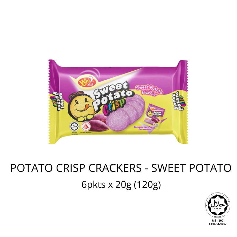 Win2 Potato Crisp Cracker - Sweet Potato (120g)
