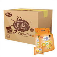 Win2 Bake Story Egg Tart Cake Orange Flavour - Carton (25G x 10PKTS x 9BAGS)
