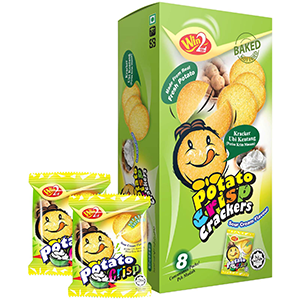 Win2 Potato Crisp Cracker Sour Cream Flavour (160g)