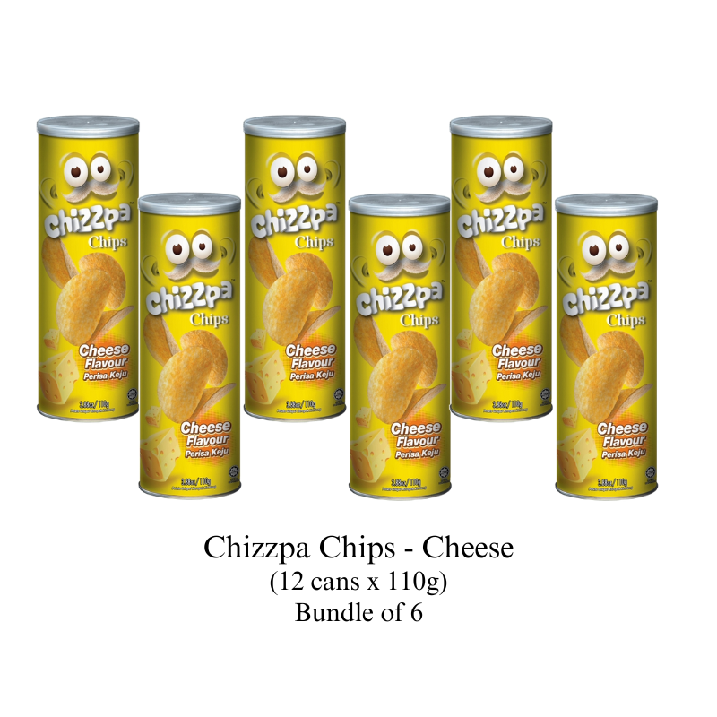(Bundle of 6) Chizzpa Chips 110g- Cheese