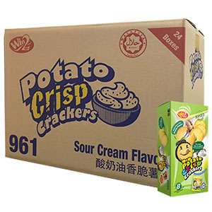 160g x 24 boxes Win2 Potato Crisp Cracker Sour Cream Flavour