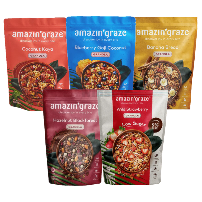 Amazin Graze Granola 250g (5 Flavors)