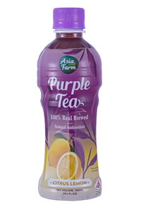 (Bundle Of 6) Bottles Asia Farm Purple Tea (Healthier choice/Antioxidant) Citrus Lemon 300 ml
