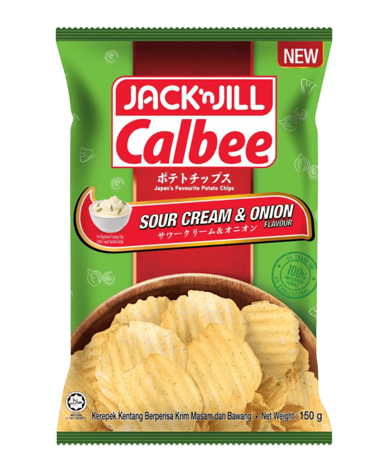 CALBEE CHIPS SOUR CREAM & ONION 150G
