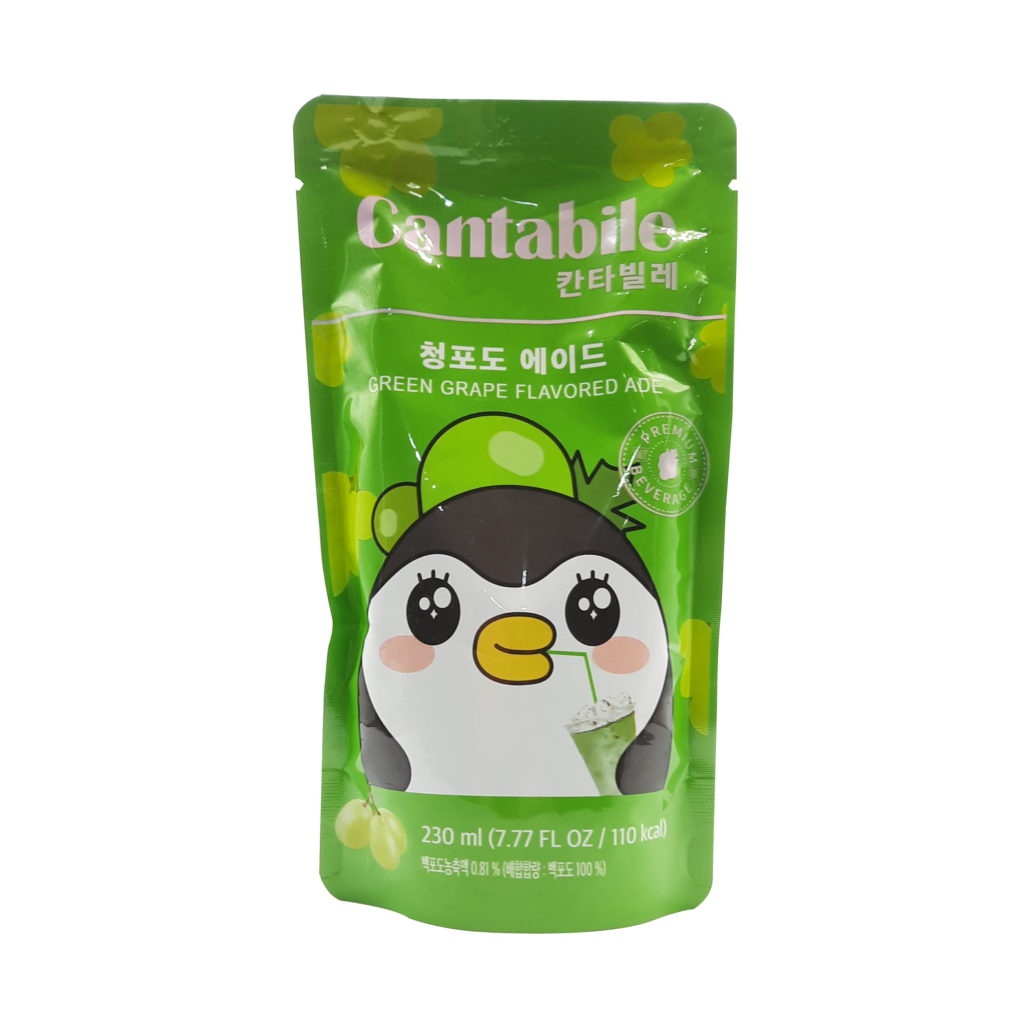 Cantabile Korean Juice - Green Grape Ade (10 Pouch)