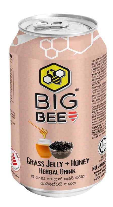 （Bundle of 6) Big Bee Glass Jelly Honey Drink 300ML