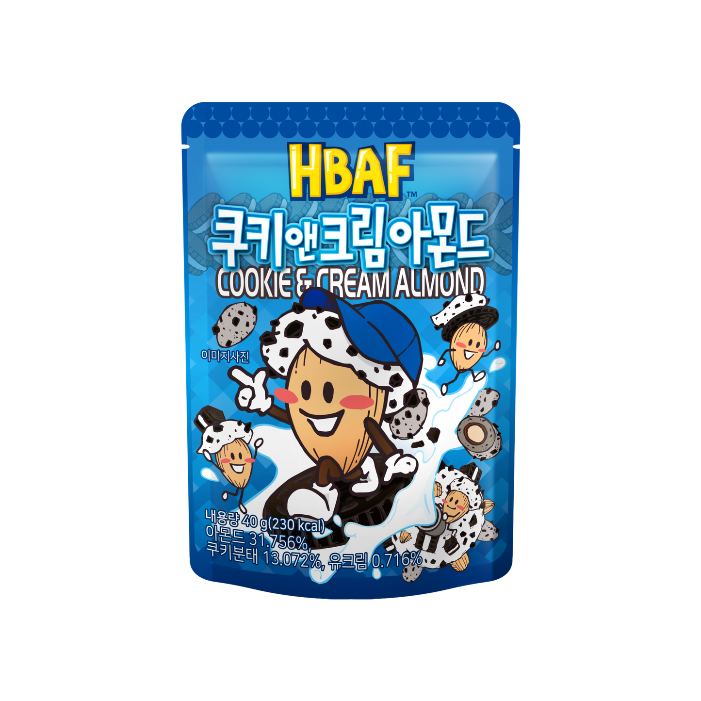 HBAF 40g Cookies & Cream Almonds