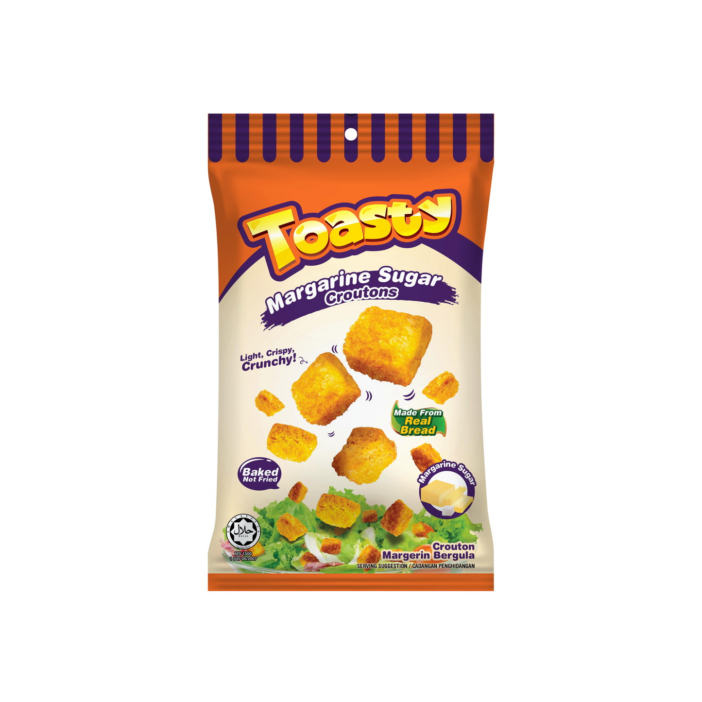 Toasty Croutons Margarine Sugar Crispy Bread 40g (Pkts)