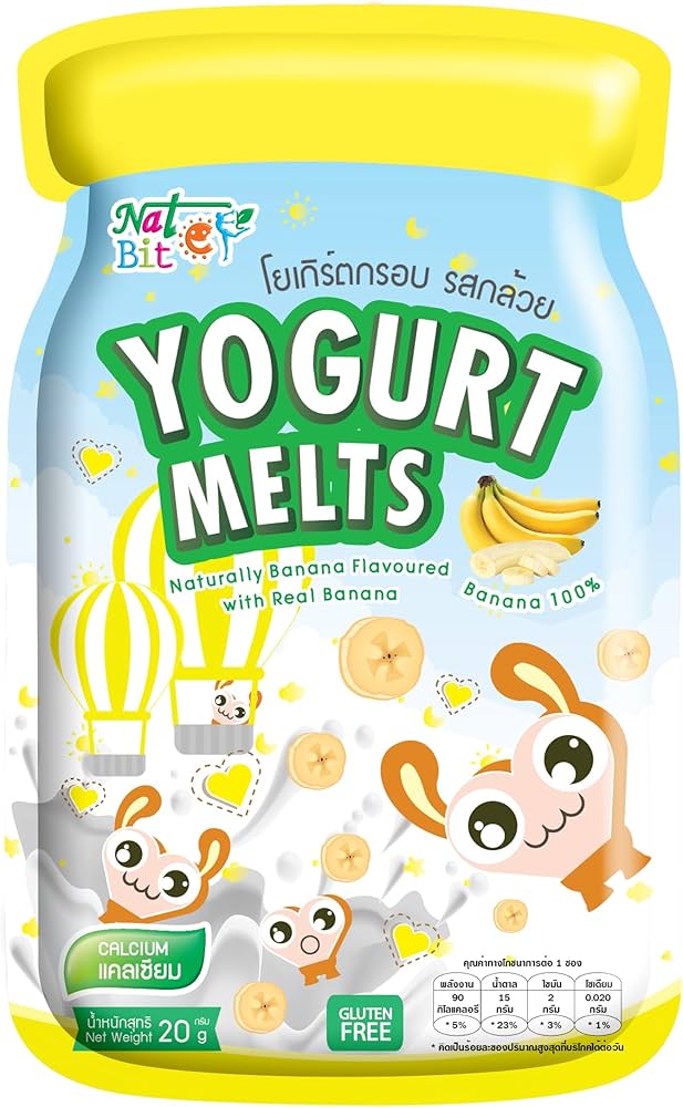 Nature Bites - Freeze Dried Yogurt Melts 20g | 3 Flavours | Original/ Strawberry/ Mango