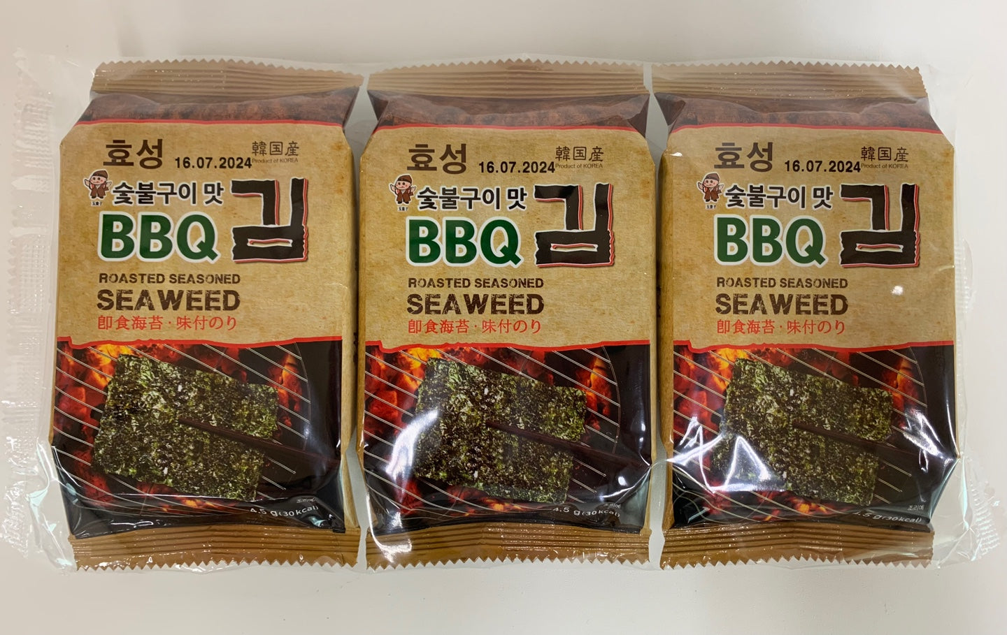 Ock-Dong-Ja Seaweed BBQ 3 x 4.5g