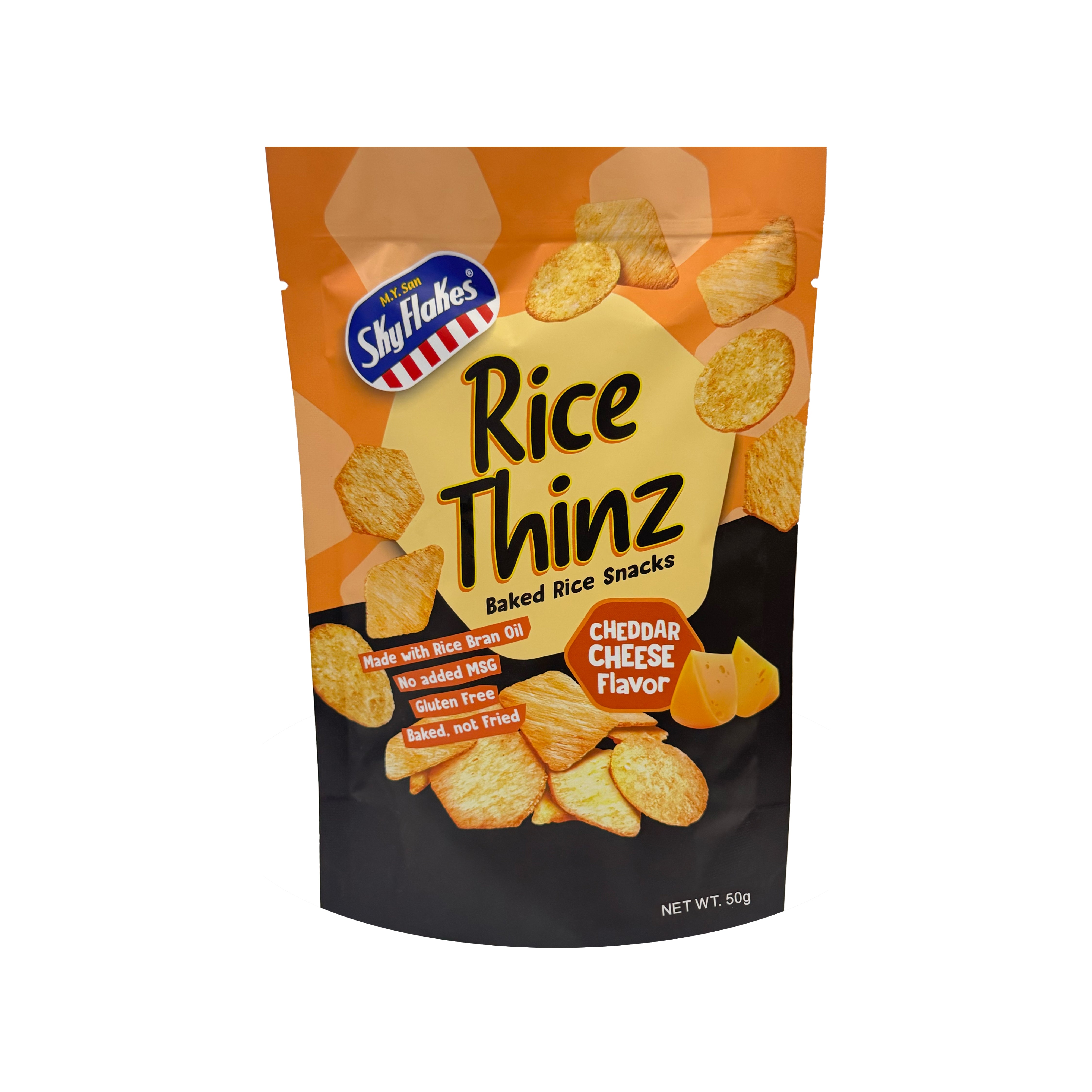 SkyFlakes Rice Thinz 50g - Cheddar Cheese