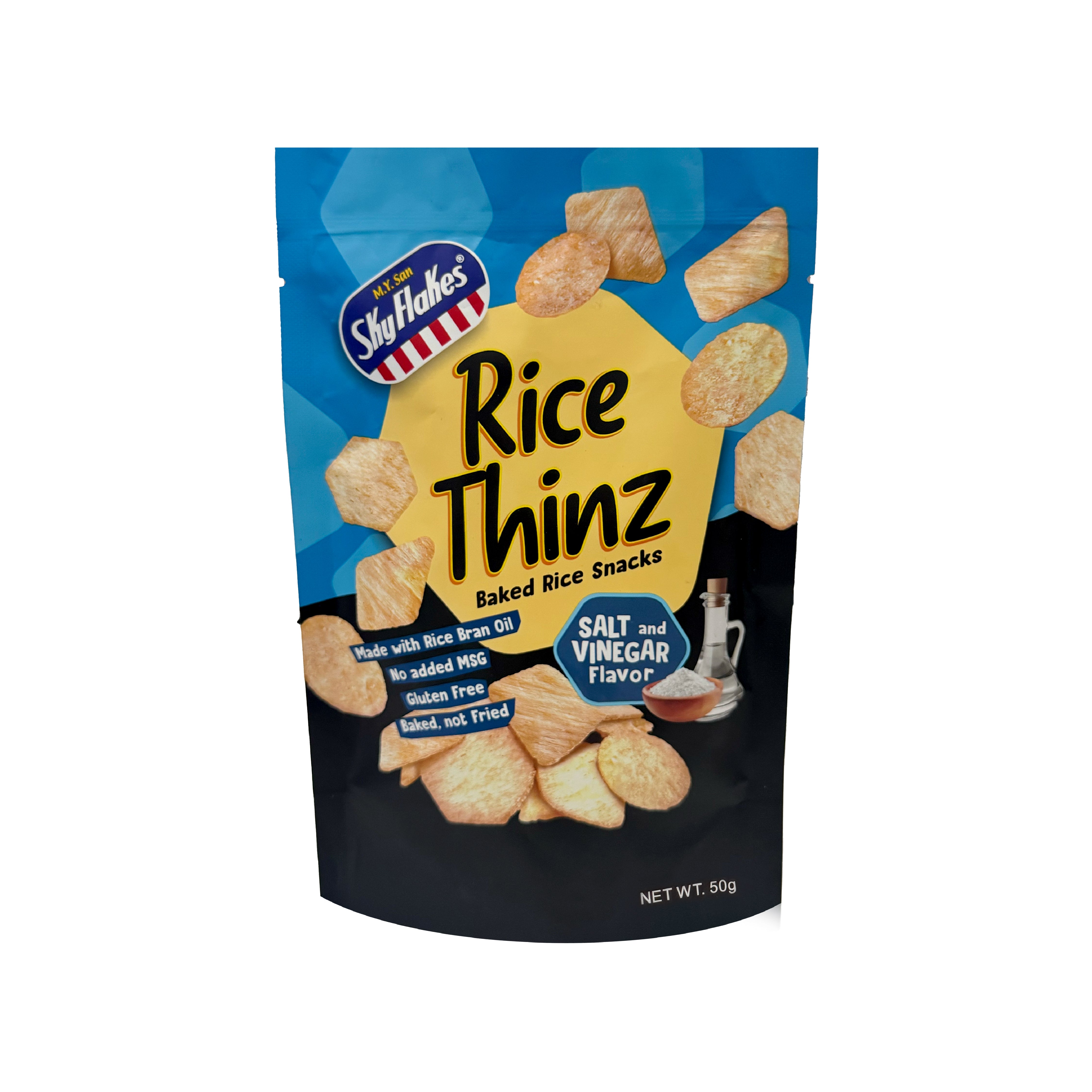 SkyFlakes Rice Thinz 50g - Salt & Vinegar