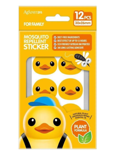 Against 24 Rubber Duck Mosquito Repellent Sticker