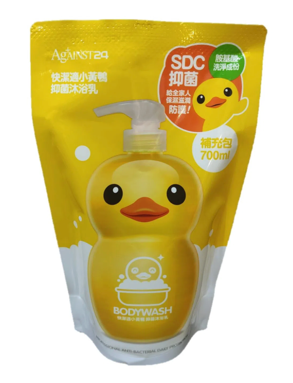 Against 24 Rubber Duck Anti-Bacterial Body Wash Refill 700ml