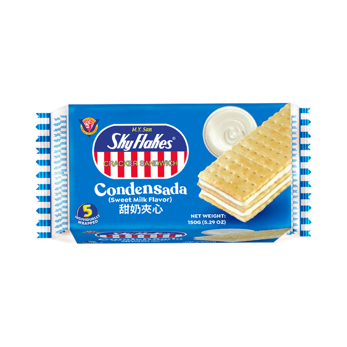 SkyFlakes Sandwich Cracker (30g x 5Packs) - Condensada