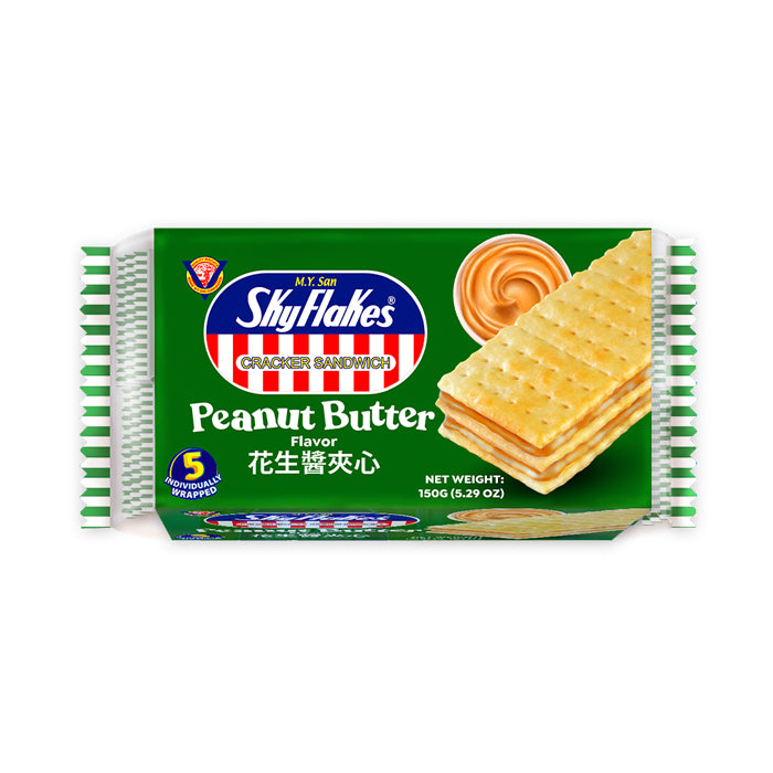 SkyFlakes Sandwich Cracker (30g x 5Packs) - Peanut Butter