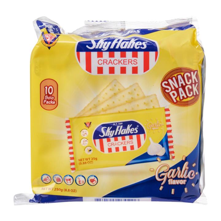 SkyFlakes Snack Pack (10Pcs x 25g) - Garlic