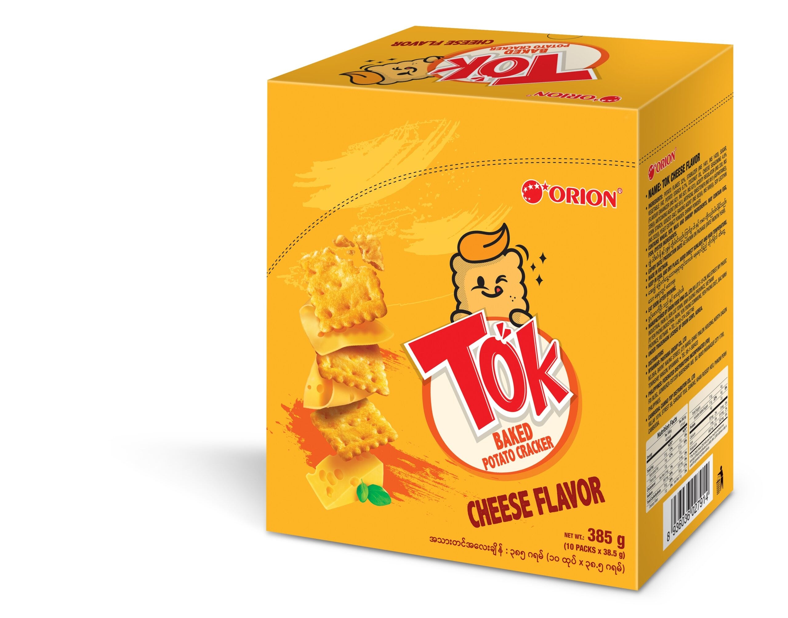 TOK Baked Cracker CHEESE 385g