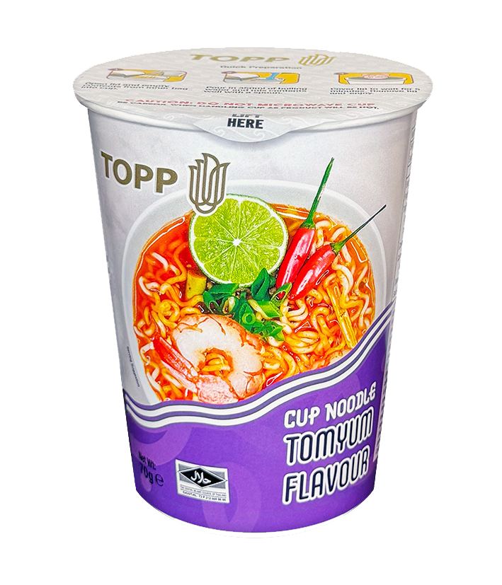 Topp Cup Instant Tomyum Noodles 70g x 12 Cups