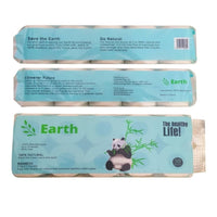 (Bundle of 2) Earth 3 ply unbleached bamboo toilet paper 10 roll x 200 sheets
