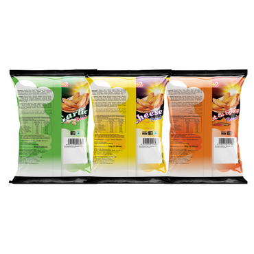 (Bundle of 3 Set) Win 2 Bread Toast - Mixed Flavours (65g x 3 Pack)