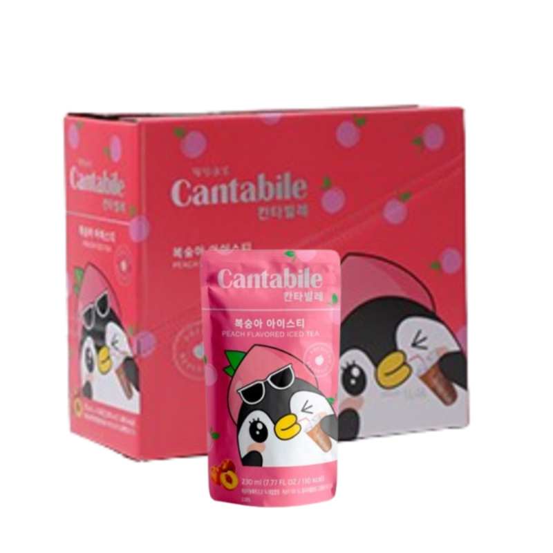 Cantabile Korean Juice - Peach Iced Tea (10 Pouch)