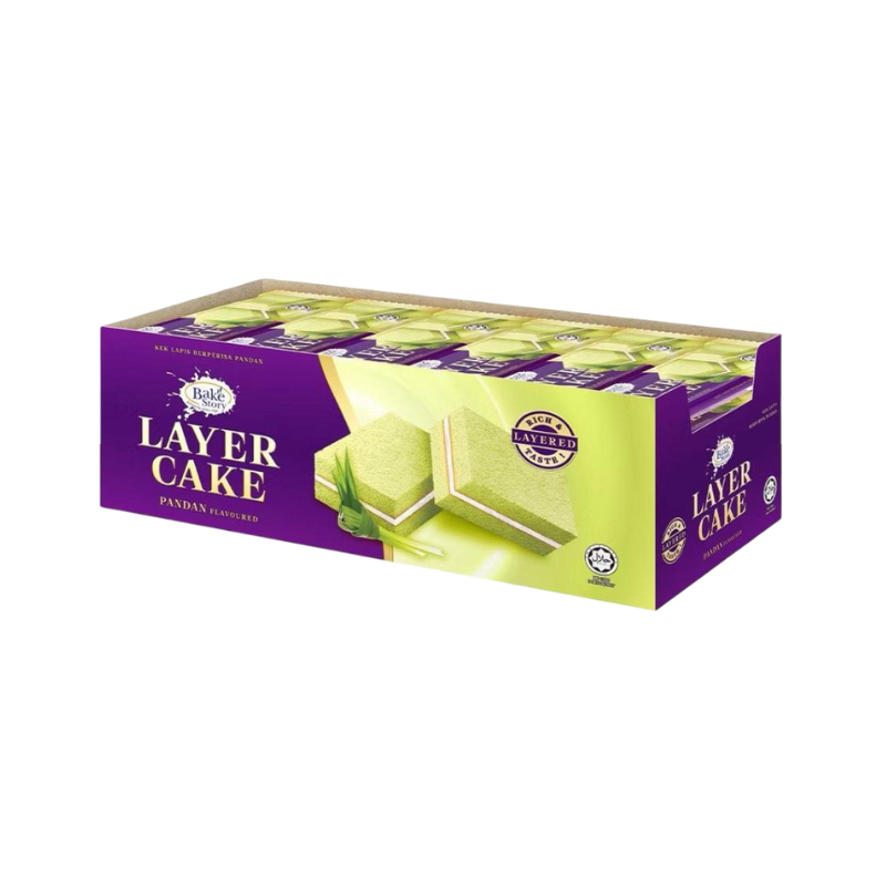 Win2 Bake Story Flavoured Layer Cake - Pandan (16g X 24pkt)