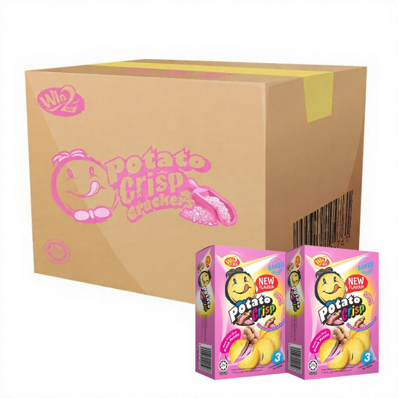 60g x 24 boxes Win2 Potato Crisp Cracker Himalayan Salt Flavour
