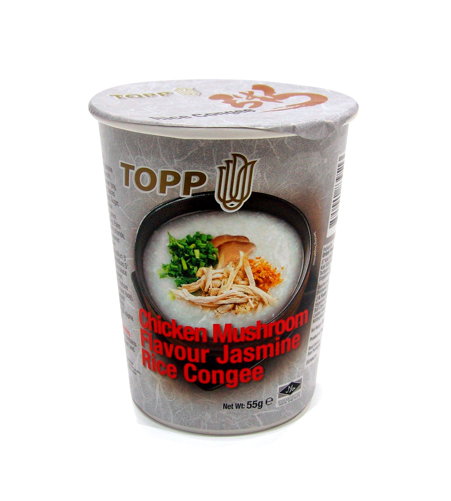 Topp Chicken Mushroom Flavour Jasmine Rice Congee