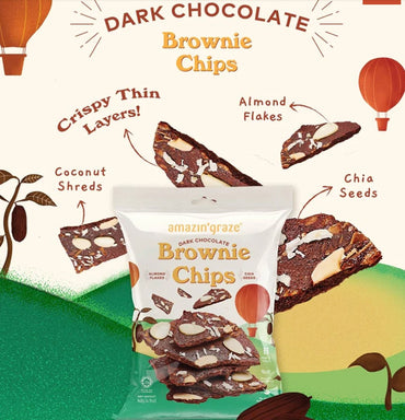 Amazin Graze Brownie Chips 140g (3 Flavours)
