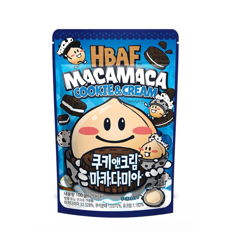 HBAF Cookie & Cream Macadamia 100g