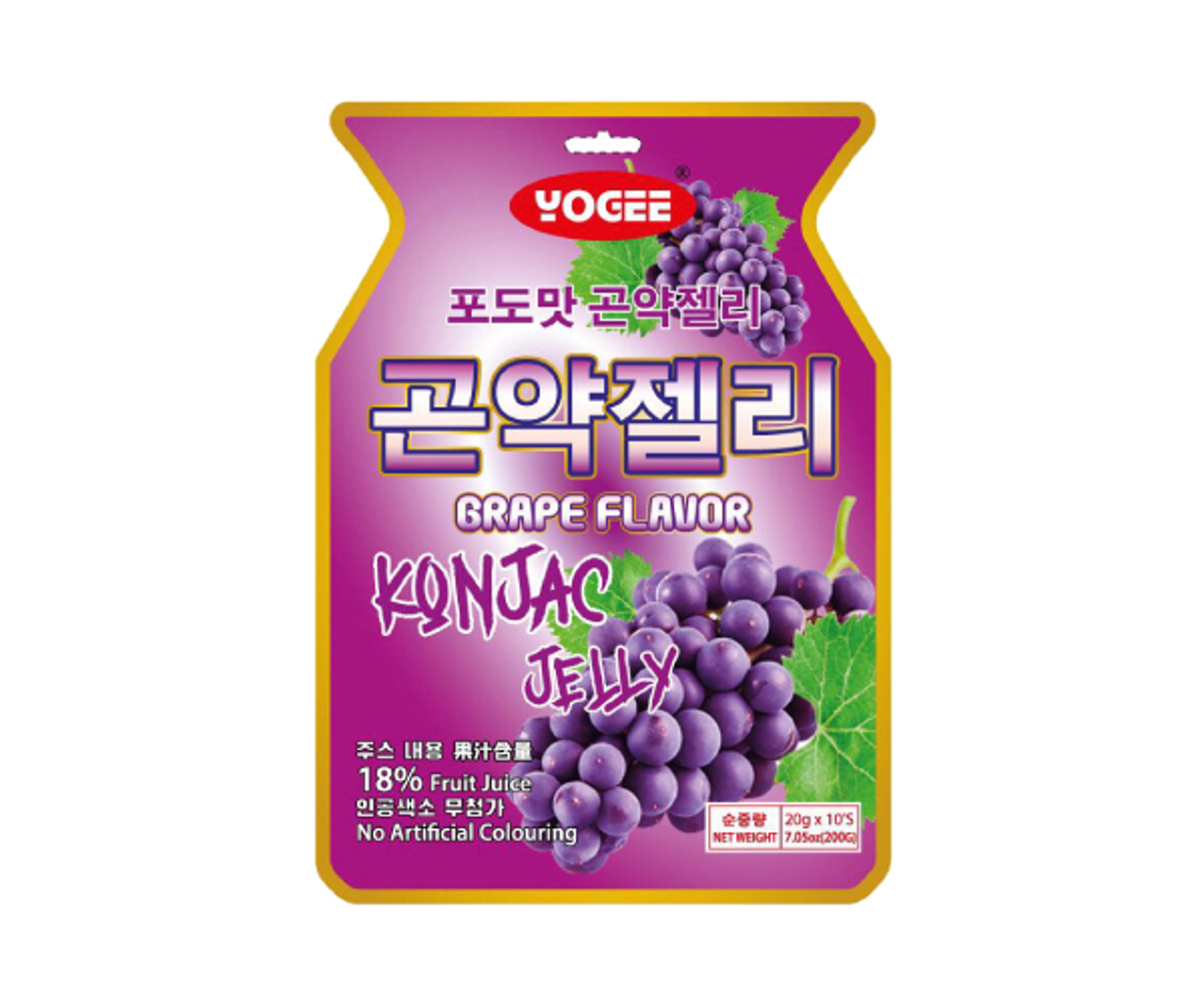 Yogee Konjac Jelly 6 Flavors 200g