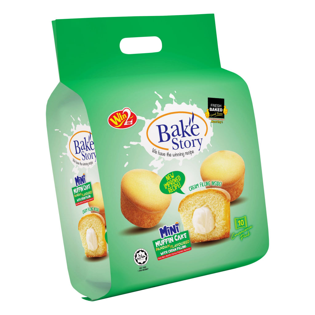 Win2 Bake Story Mini Muffin Pandan With Cream Filling